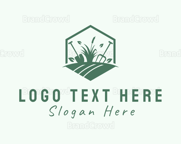 Landscaping Gardening Grass Logo