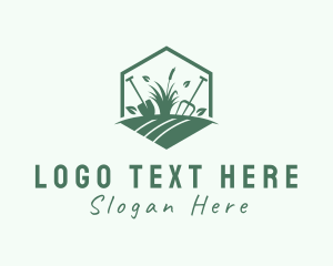Land - Landscaping Gardening Grass logo design