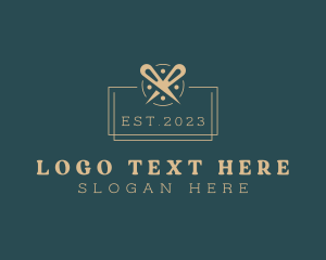 Handcrafted - Needle Thread Tailoring logo design