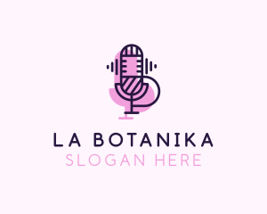 Microphone Radio Podcast Logo