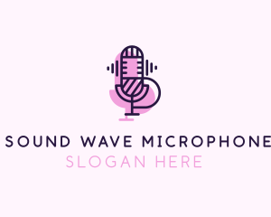 Microphone - Microphone Radio Podcast logo design