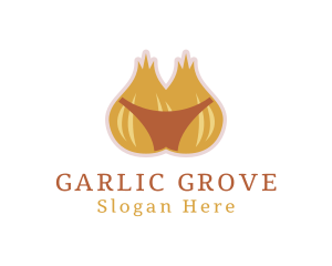 Garlic - Sexy Garlic Bikini logo design