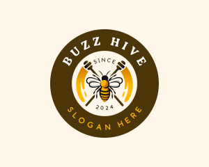 Bee Honey Apiary logo design