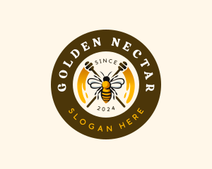 Mead - Bee Honey Apiary logo design
