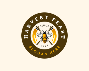 Bee Honey Apiary logo design