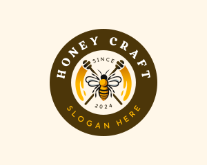 Mead - Bee Honey Apiary logo design