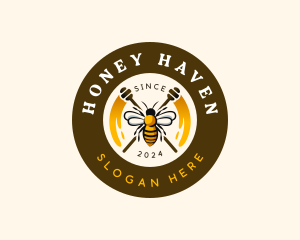 Apiary - Bee Honey Apiary logo design
