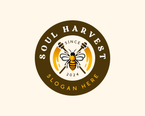 Bee Honey Apiary logo design