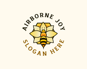 Honey Bee Apiary Logo