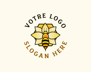 Honey Bee Apiary Logo