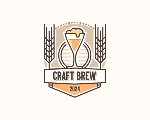 Pub Brewery Beer logo design