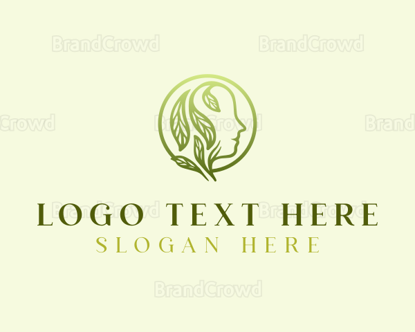 Mental Health Leaf Therapy Logo