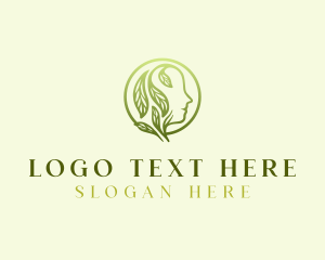 Psychology - Mental Health Leaf Therapy logo design