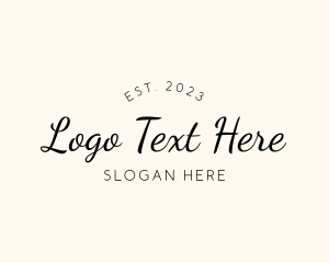 Clean - Feminine Script Wordmark logo design