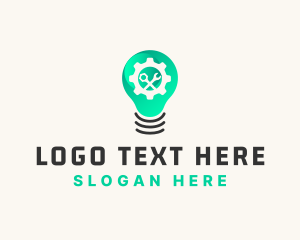 Lamp - Light Bulb Handyman Electrician logo design