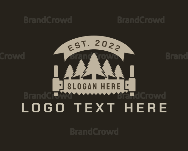 Tree Crosscut Saw Logo