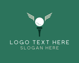 Golf Tee Wings logo design