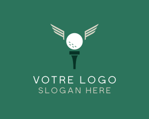 Golf Tee Wings Logo