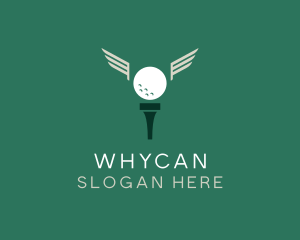 Golf Tee Wings Logo