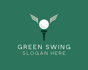 Golf - Golf Tee Wings logo design