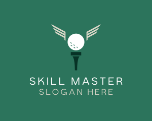 Course - Golf Tee Wings logo design