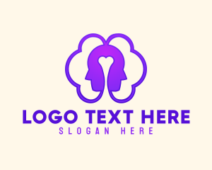 Awareness - Mental Wellness Brain logo design