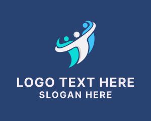Person - People Team Community logo design