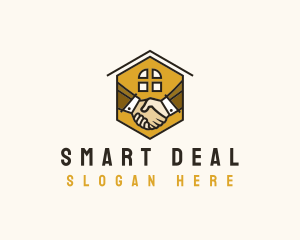Deal - Handshake House Realtor logo design