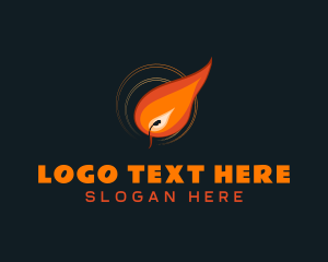 Camping - Candle Fire Light logo design