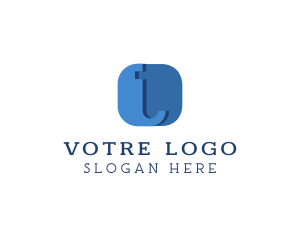 Simple Modern Letter T Logo