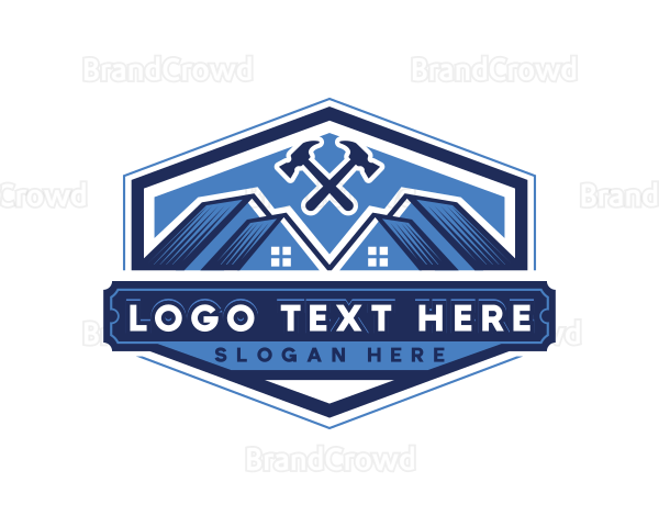 Hammer Carpentry Construction Logo