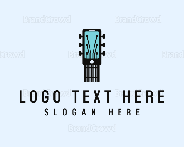 Acoustic Music Instrument Mobile App Logo