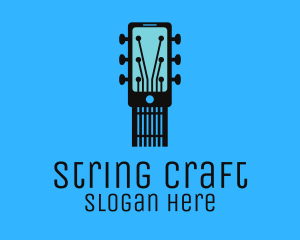 String - Acoustic Music Instrument Mobile App logo design