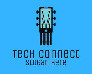 Smartphone - Acoustic Music Instrument Mobile App logo design