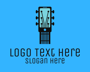 Smartphone - Acoustic Music Instrument Mobile App logo design