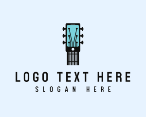 Smartphone - Acoustic Music Instrument Mobile App logo design