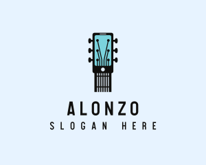 Acoustic Music Instrument Mobile App logo design