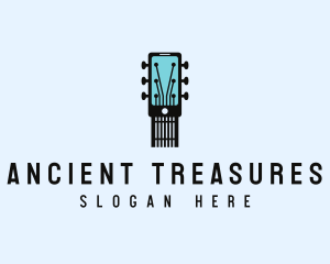 Acoustic Music Instrument Mobile App logo design