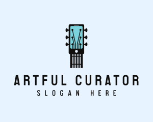 Acoustic Music Instrument Mobile App logo design