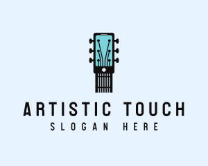 Acoustic Music Instrument Mobile App logo design