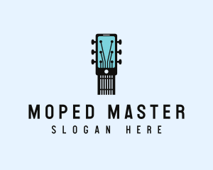 Acoustic Music Instrument Mobile App logo design