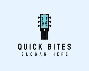 Acoustic Music Instrument Mobile App logo design