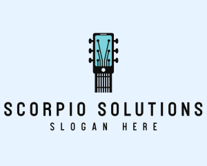 Acoustic Music Instrument Mobile App logo design