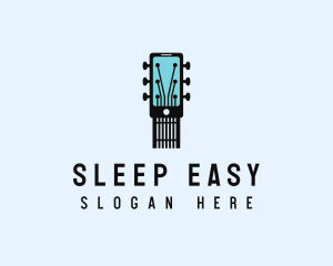 Acoustic Music Instrument Mobile App logo design