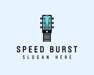 Acoustic Music Instrument Mobile App logo design