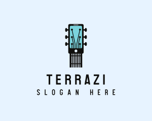 Acoustic Music Instrument Mobile App logo design