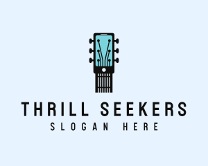 Acoustic Music Instrument Mobile App logo design