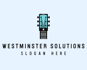 Acoustic Music Instrument Mobile App logo design