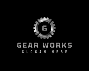 Industrial Gear Cogwheel logo design