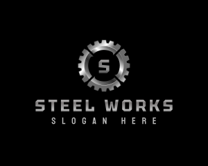 Industrial Gear Cogwheel logo design